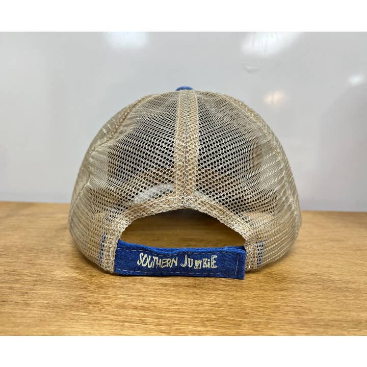 Blue Hat with White Mesh for wholesale on Faire1