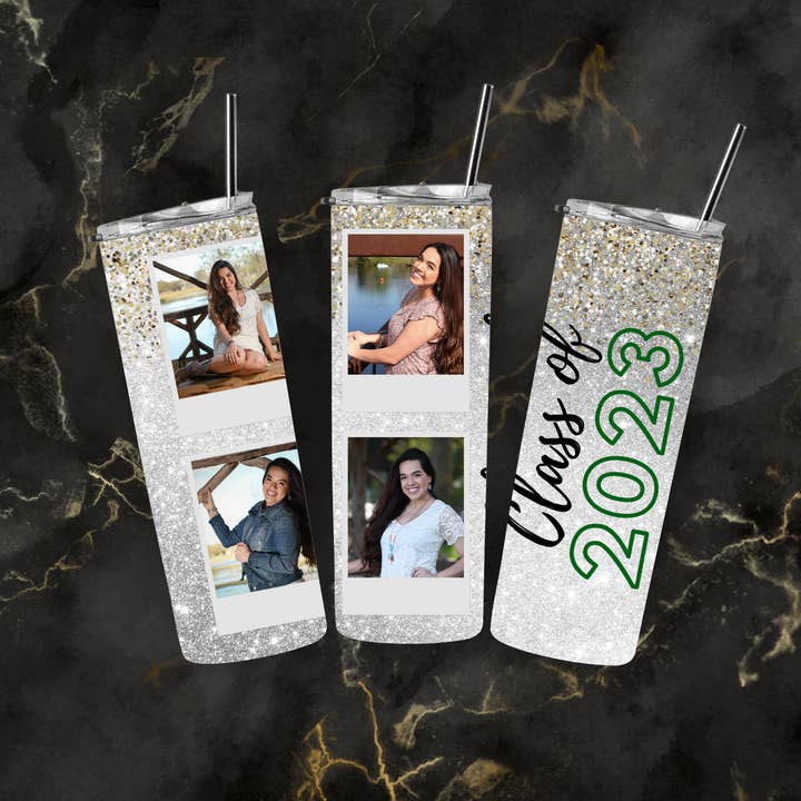 Graduate 2023 20 oz. Gobelet en acier inoxydable pour la vente par Em and Raea LLC