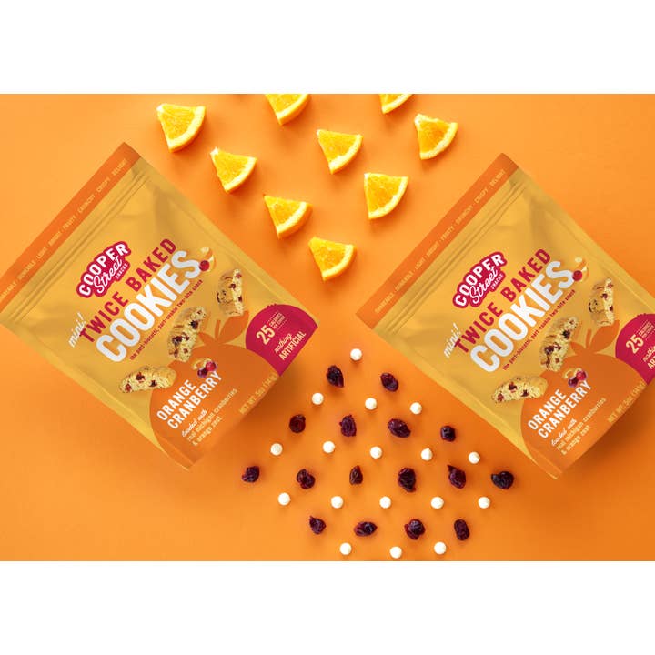 Cooper Street - Vente Biscuits - Biscuits à l'orange et aux canneberges cuits deux fois - 142g2