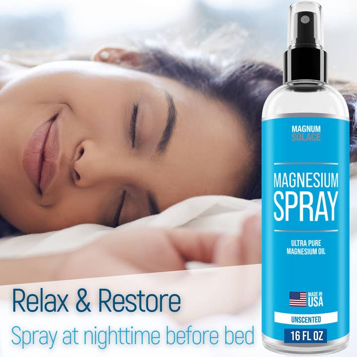 Magnum Solace - Wholesale Pain Relief Spray/Cream - Magnesium Oil Spray for Restless Legs, Sleep, Muscle Relief