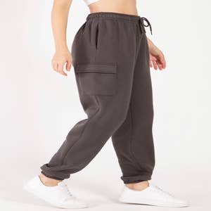 Wholesale Womens Fleece Lined Cargo Sweatpants - Black & White Marble – S&G  Apparel