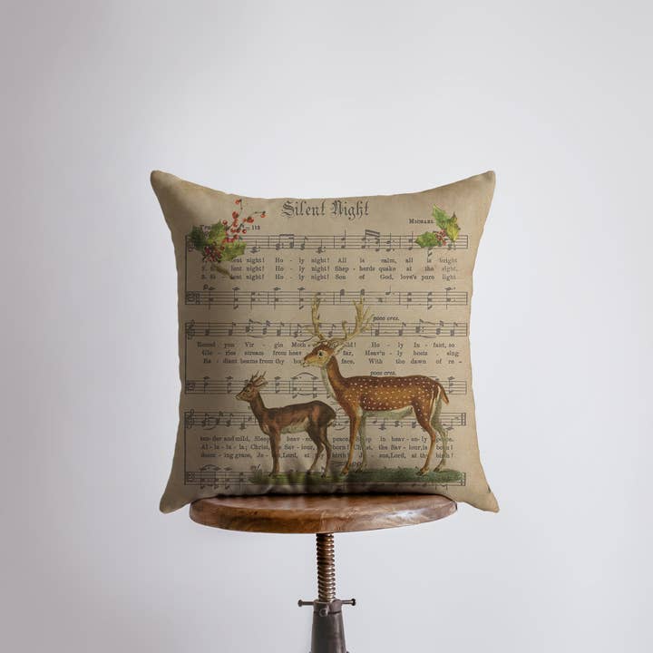 UniikPillows - Wholesale Throw/Decorative Pillow - Christmas Decorations Rustic | Silent Night Pillows | Retro Christmas Decor Pillow | Christmas | Christmas tree | Christmas Gifts | Mom Gift