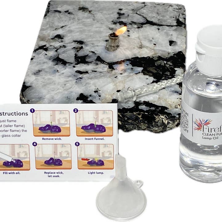 Roccia Roba - Wholesale Novelty Candle - Rock Candle gift box - rainbow moonstone1