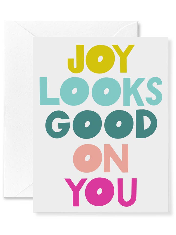 Carte Joy Looks Good on You pour la vente par Announce Divinely