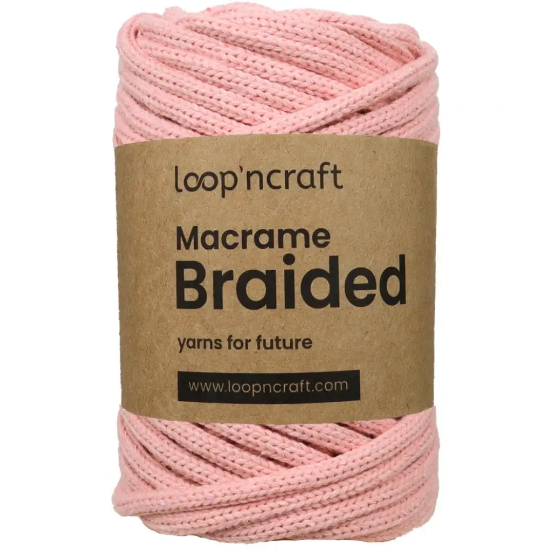 Loop'ncraft – Großhandel Garn – Loop'ncraft Macrame Geflochten 6 mm, Makramee Garn1