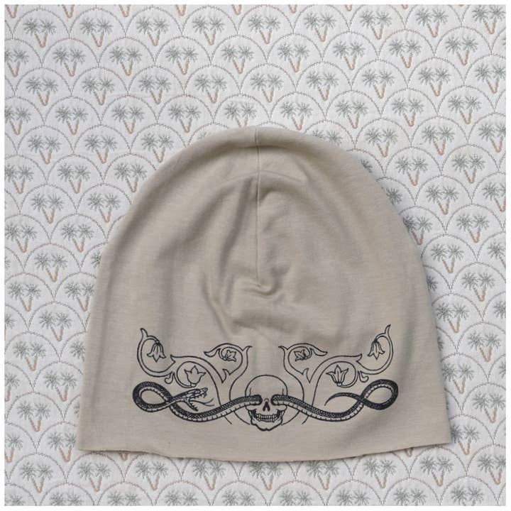 Purple Sardine – Engroshandel Beanie - Dame – 443 Cool Tattoo Beanie Hat, Bomuld Sweatshirt Stof Huer