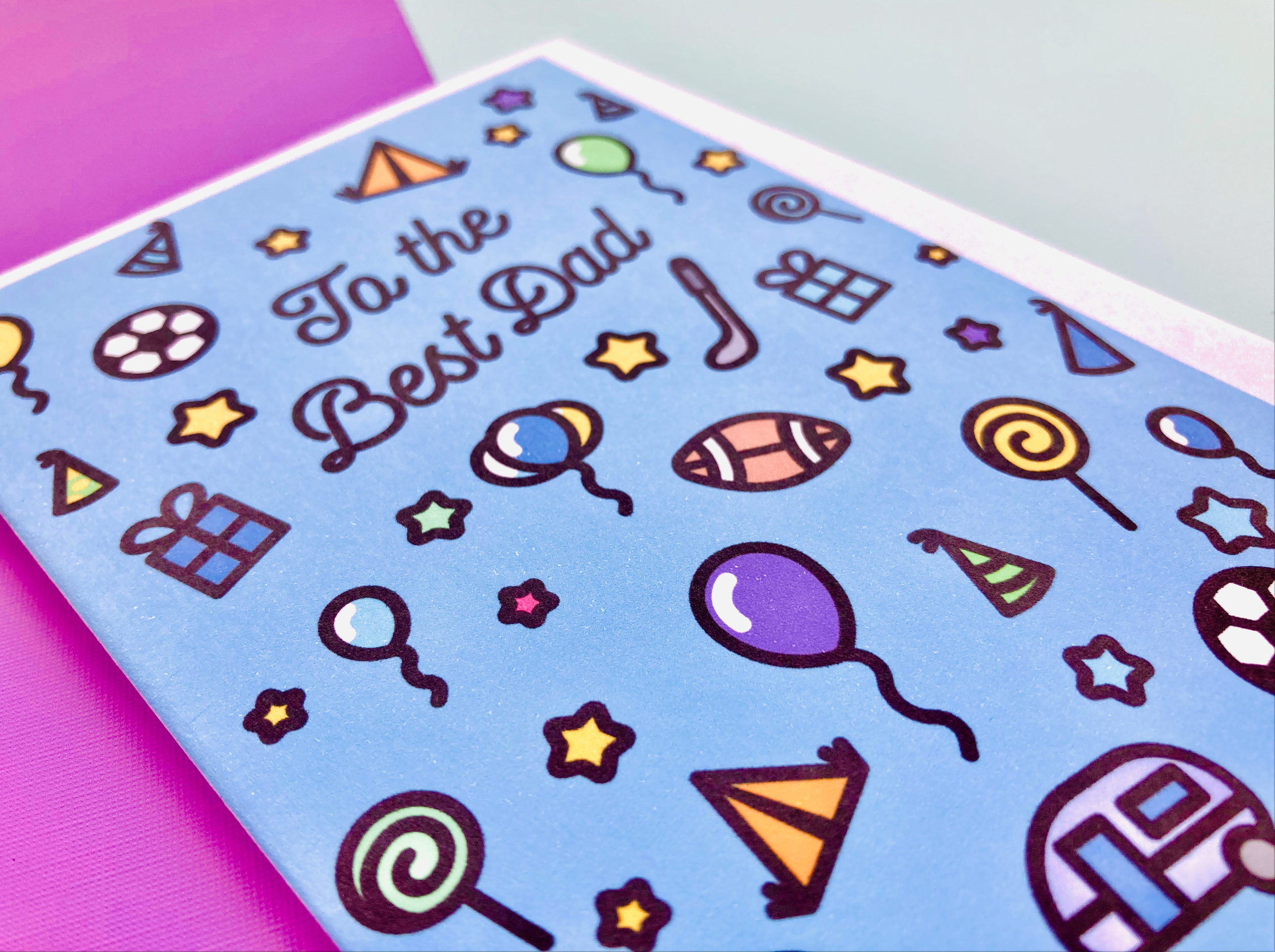 CoconuTacha - Wholesale Father's Day Card - Best Dad Icons Greeting Card4