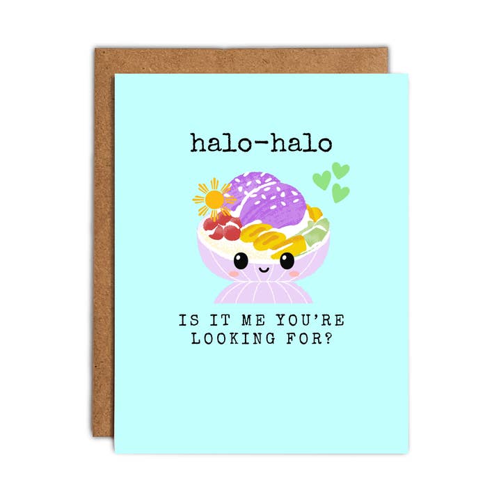Funny Love Card Filipino Food Greeting Cards Halo-Halo for wholesale by Paper Picture Mama