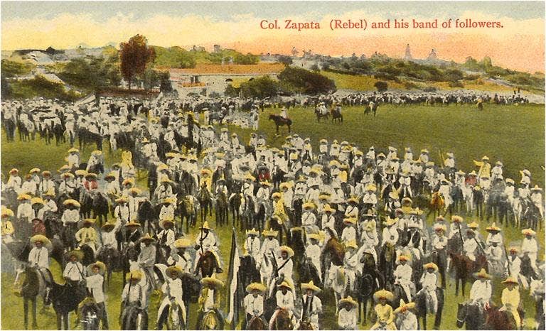 Found Image Press - Vendita all'ingrosso Calamite - Magnete MX-53 Zapatisti, Messico, 19160