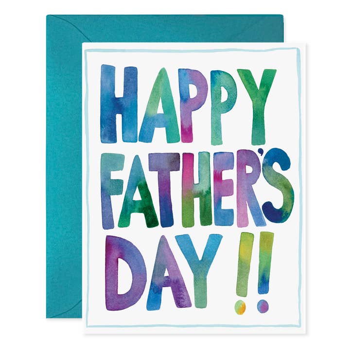 HFD Colors Father's Day Greeting Card for wholesale by E. Frances Paper