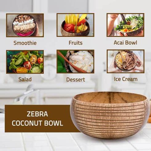 Rainforest Bowls – Großhandel Schüssel – Streifen Kokosnussschale1