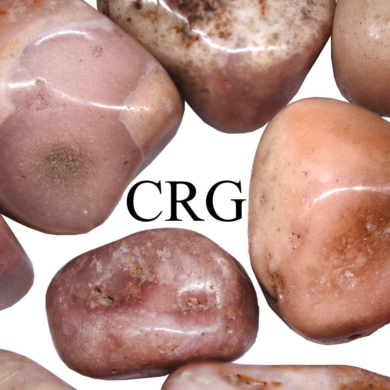Crystal River Gems LLC - Wholesale Spiritual Stone/Crystal - 1 KILO LOT - Large Tumbled Pink Amethyst Size #4  (1.5" - 2.1