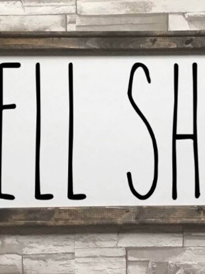 Well Shit Framed Canvas for wholesale by Works of Panglossian