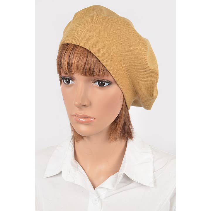 SOFT KNIT FRENCH GIRL BERET for wholesale by Paperdoll