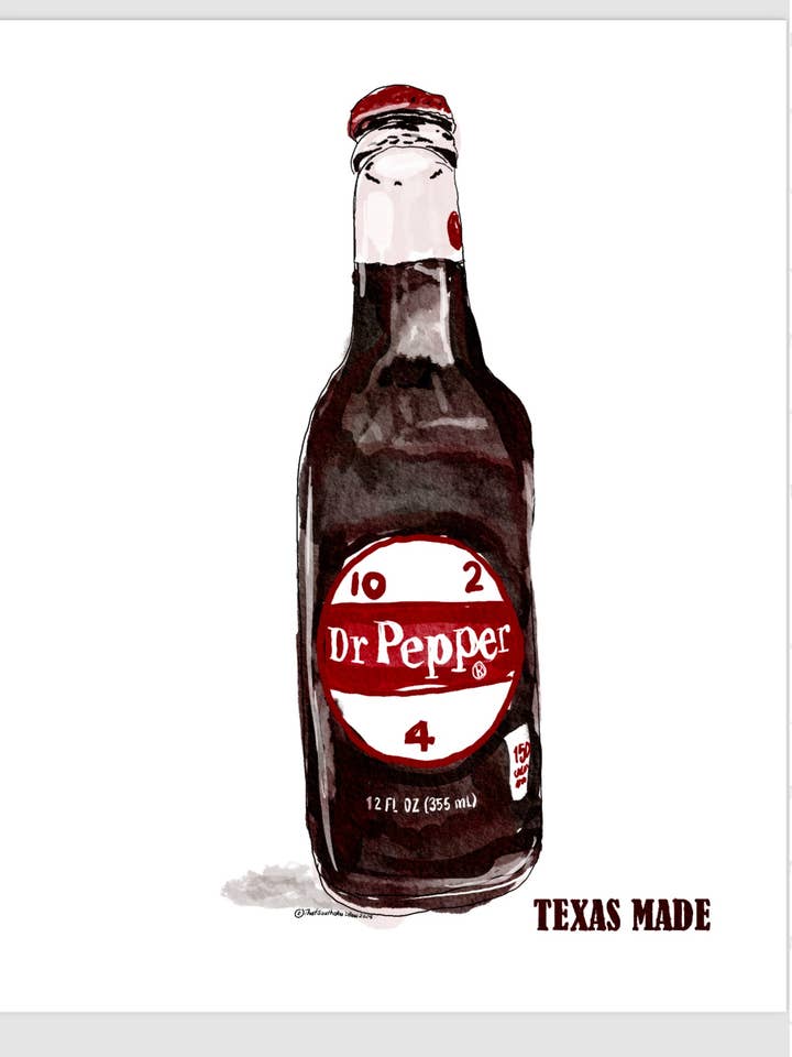 DR PEPPER TRYCK för wholesale av That Southern Draw