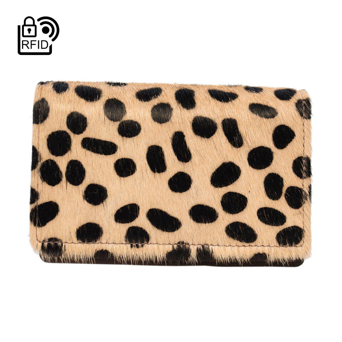 Arrigo - Wholesale Wallet - Women's - Dark Brown Leather Ladies Wallet - Animal Print - Arrigo4