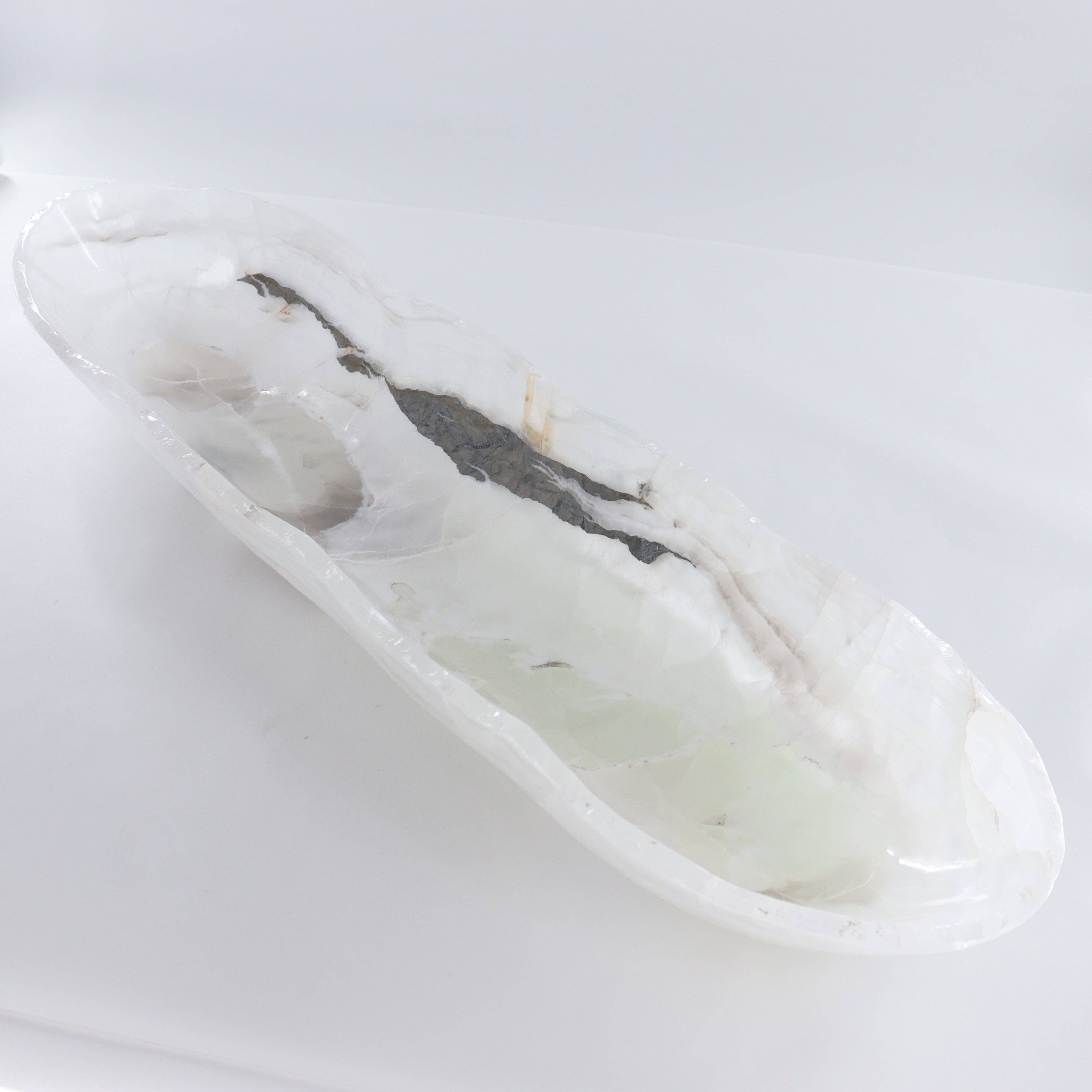 Mi Esperanza Minerals - Wholesale Decorative Plate/Dish/Bowl - Onyx Canoe Bowl0