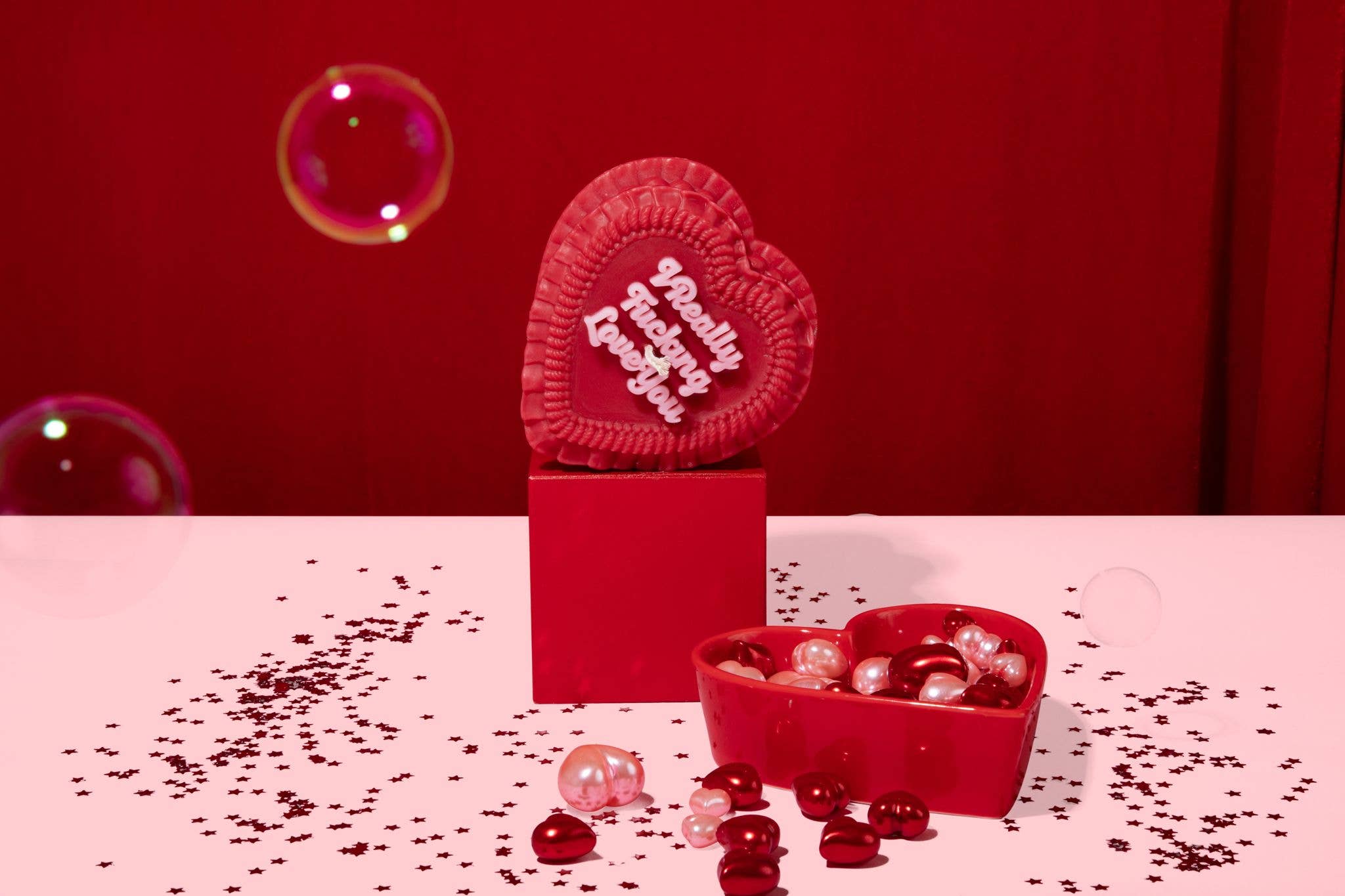 FUN CLUB – Großhandel Geschenkkerze – Ich liebe dich verdammt noch mal Herzkerze (Valentinstag)4