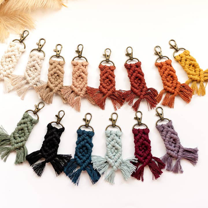 Knots & Fringe - Wholesale Sleutelhanger - Dames - Macrame sleutelhangers | Boho sleutelhanger