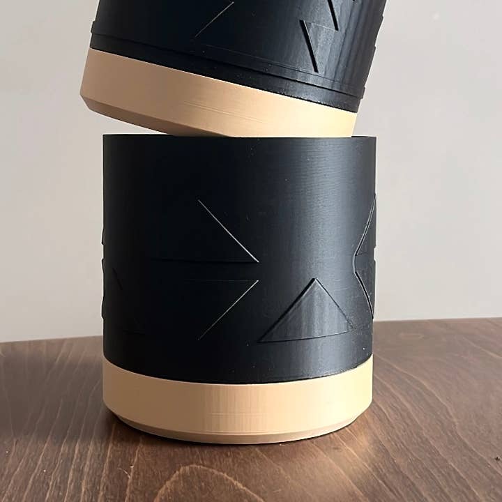 Prairie City Printing Co. - Wholesale Plant Pot - Aztec Plant Pot with Twist off Drip Tray5