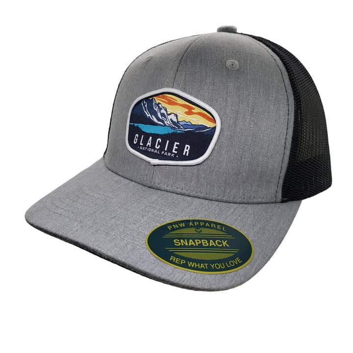 PNW Apparel - Wholesale Trucker Hat - Unisex - Glacier National Park Snapback Hat9