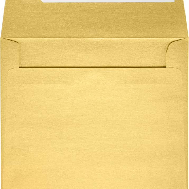 Enveloppes d'invitation métalliques carrées 6 x 6, or, 1000 pour la vente par JAM PAPER