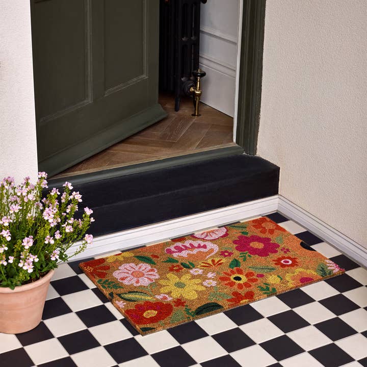 Phoenox Textiles - Wholesale Door Mat - My Mat Printed Coir Bright Blooms1