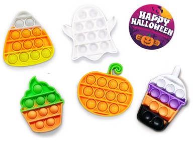 Top Trenz Inc - Wholesale Fidget Toy - Kids - OMG Pop Fidgety Mini's - Halloween Edition Pack1