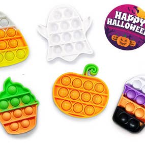 Top Trenz Inc - Wholesale Fidget Toy - Kids - OMG Pop Fidgety Mini's - Halloween Edition Pack1