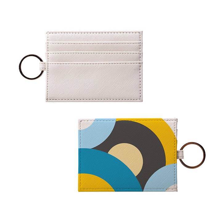 Blue Retro Records Card Holder for wholesale by LanRetro