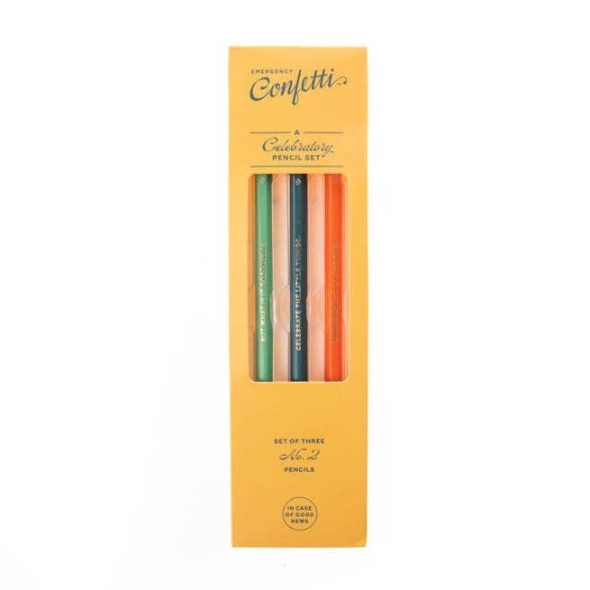 Celebratory Pencil Set for wholesale by Emergency Confetti