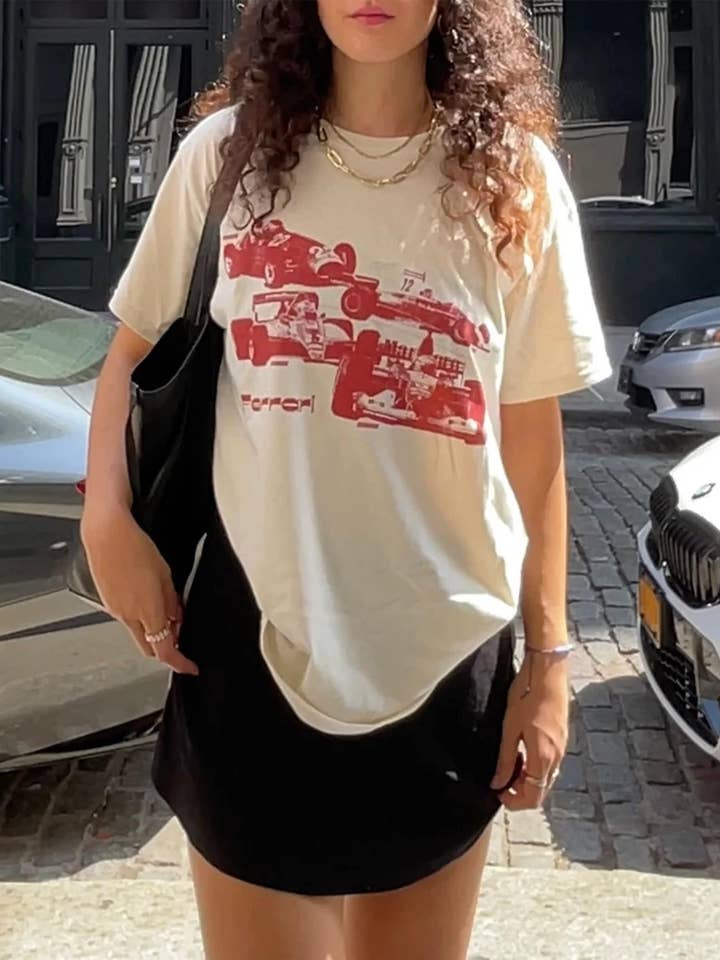 NVC Ecommerce LLC - Wholesale T-Shirt (Graphic) - Women's - Heritage F1 Shirt, Racing Car Shirt, Formula One Shirt0