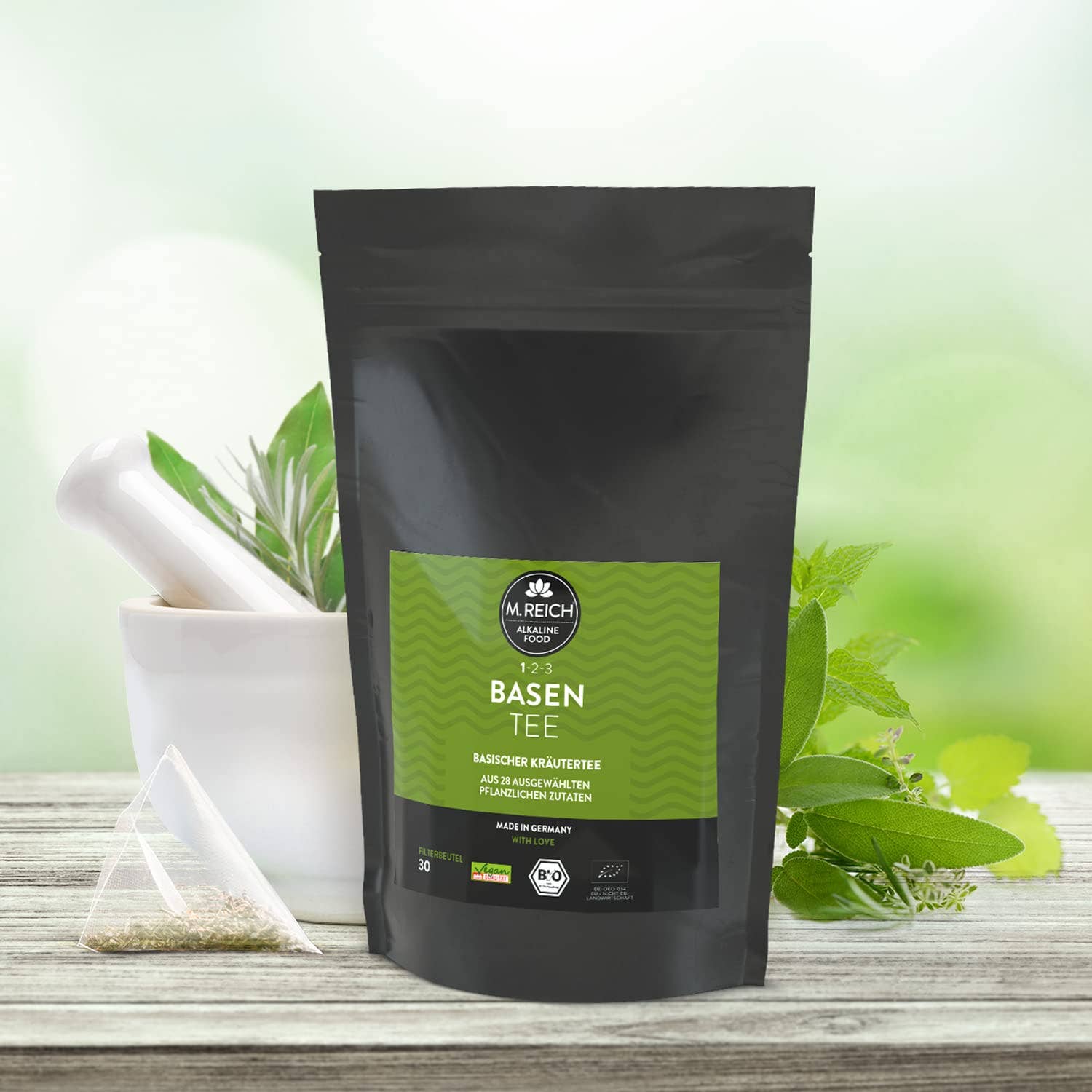 M. Reich - Wholesale Health/Detox Tea - M. Reich basic tea, 30 filter bags1