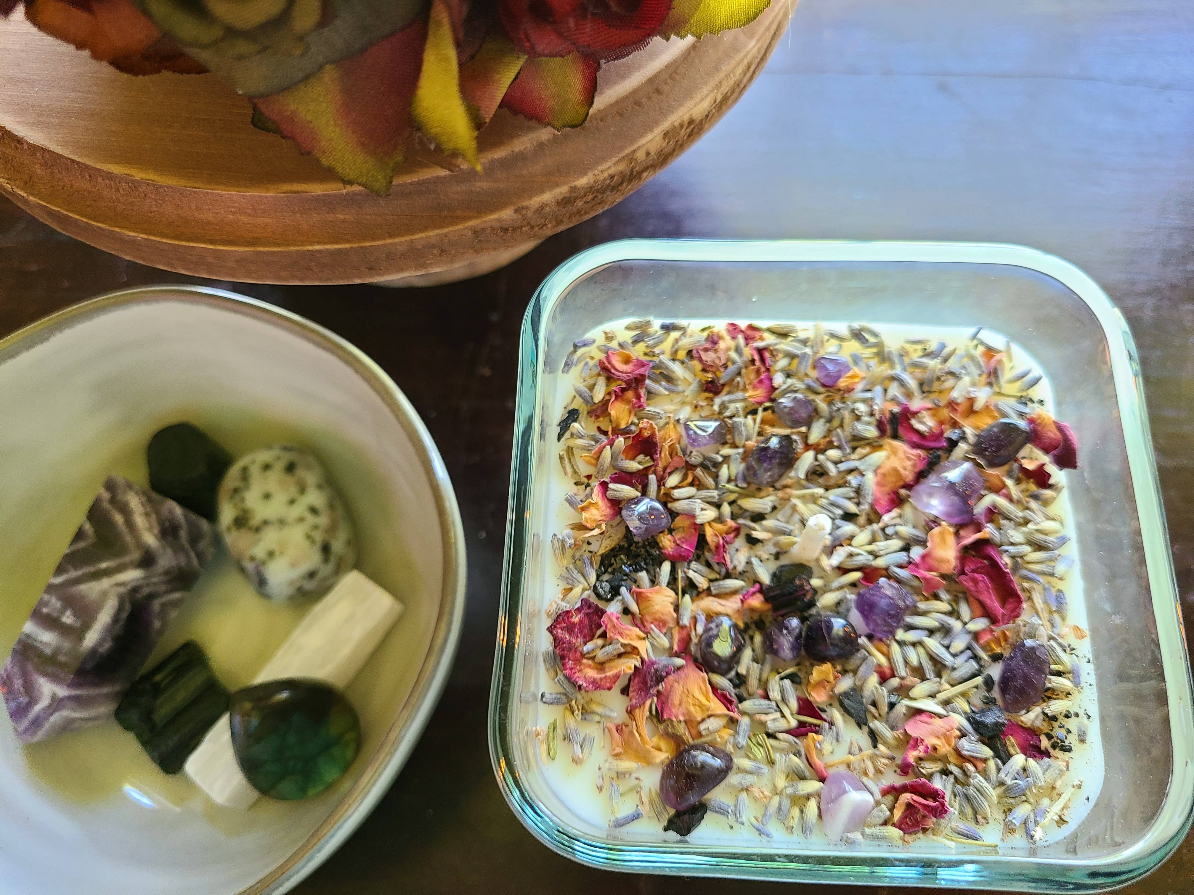 Starstruck Candles - Wholesale Jar/Filled Candle - Anxiety Crystal Intention Candle3