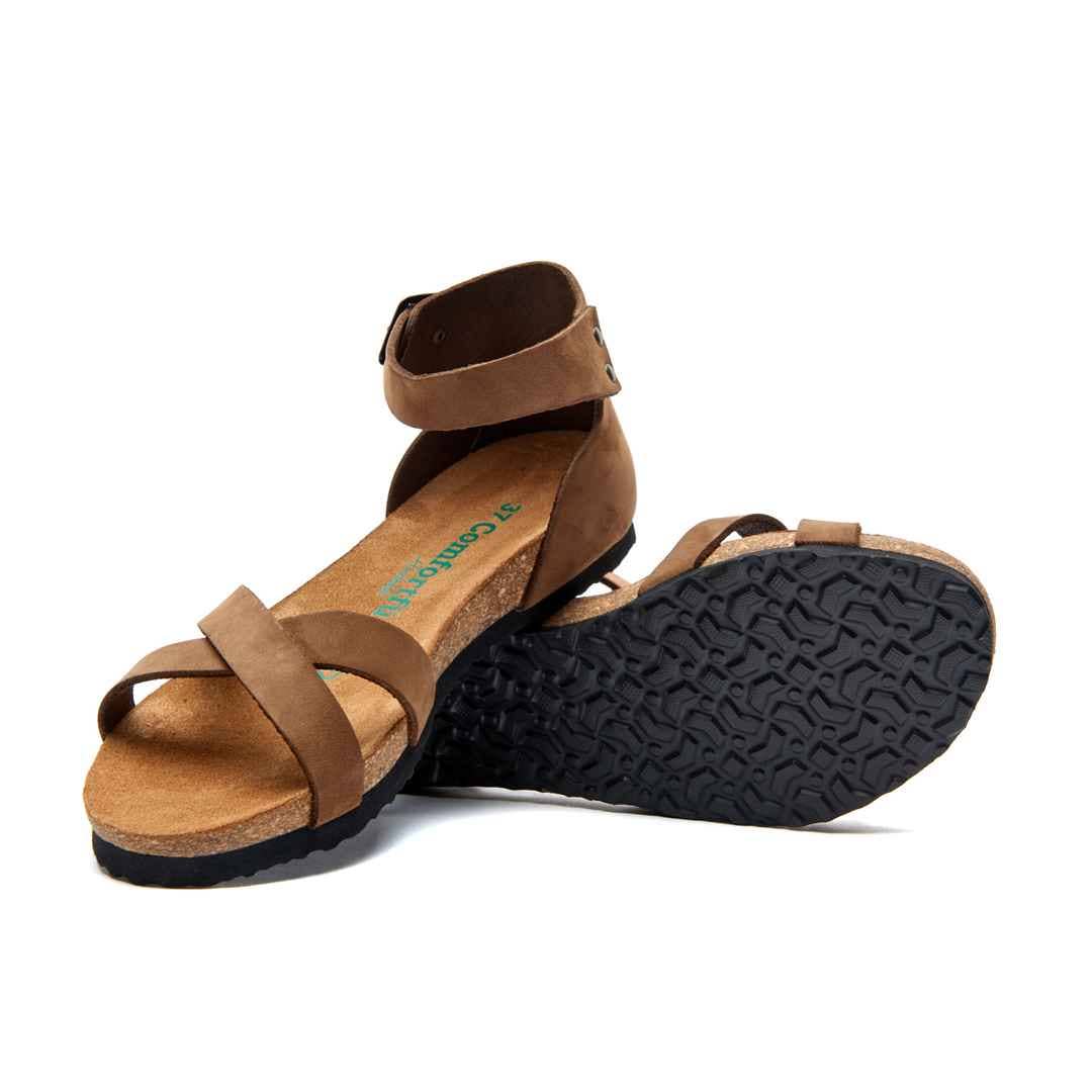 Comfortfusse - Wholesale Sandals - Women's - Milano - Genuine Leather Flat Sandals2