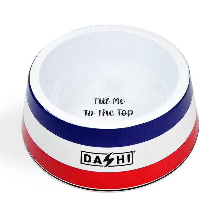 Stripes3 Red & Blue Bowl for wholesale by DASHI