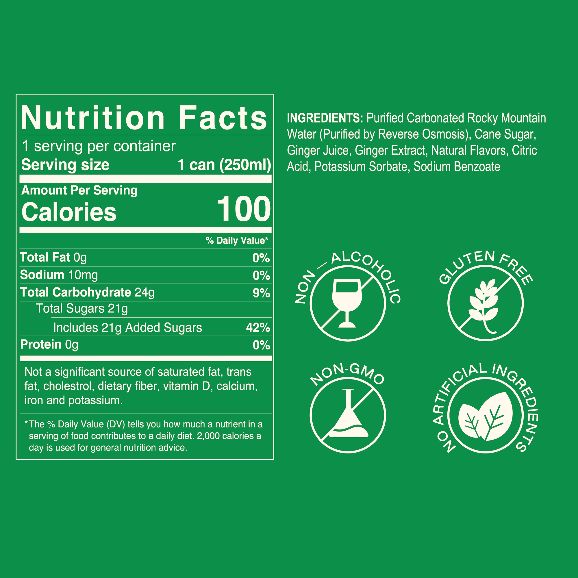 Strongwater - Vendita all'ingrosso Bibite/bevande gassate - Ginger Beer - Confezione da 24 lattine2