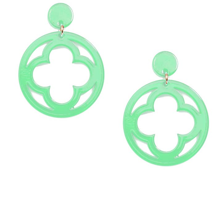 ZENZII Jewelry - Wholesale Dangle Earrings - Open Clover Drop Earring3