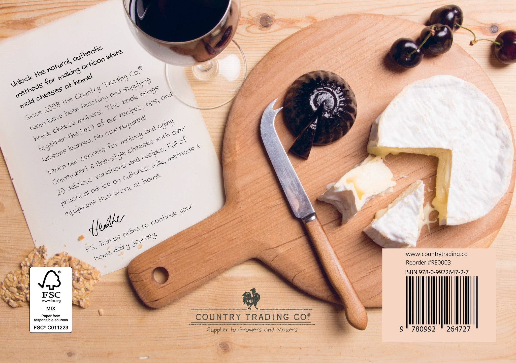Country Trading Co. - Wholesale Cookbooks and food - Home Dairy Vol. 3 - How to Make Camembert & Brie4