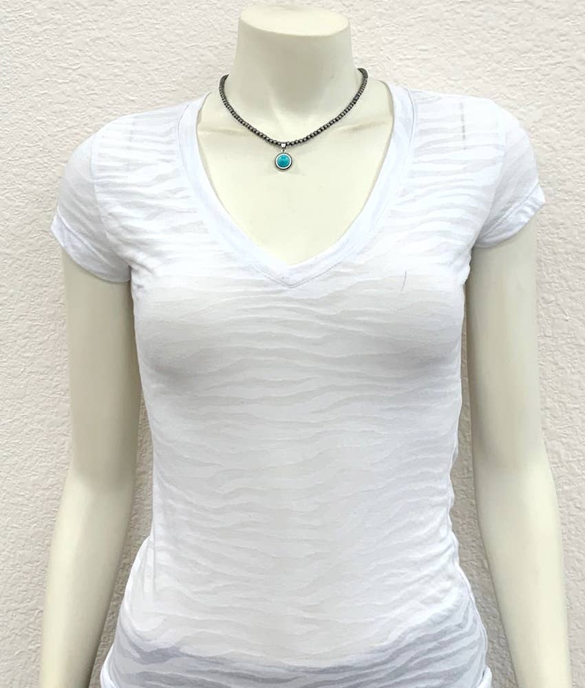 ISAC Trading Inc - Wholesale Pendant/Charm Necklace - 733803, Handmade 15" Navajo 10mm Turquoise Necklace 2