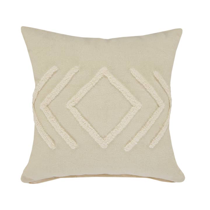 Odelia Birch/White Diamond Cotton Throw Pillow, Set of 2 for wholesale by LR Home