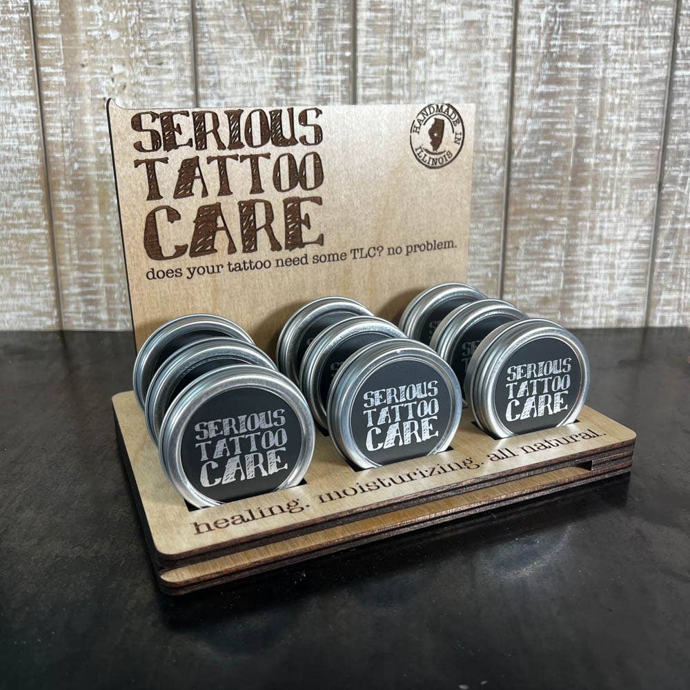 Serious Lip Balm - Wholesale Tattoo Ointment/Care - Natural Tattoo Care Display Package
