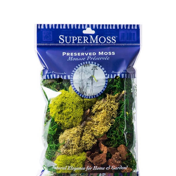 SuperMoss - Wholesale DIY Craft Kit - Fairy Garden Kit, Mixed Mosses, 80 Cu. In. (Appx. 2oz)0