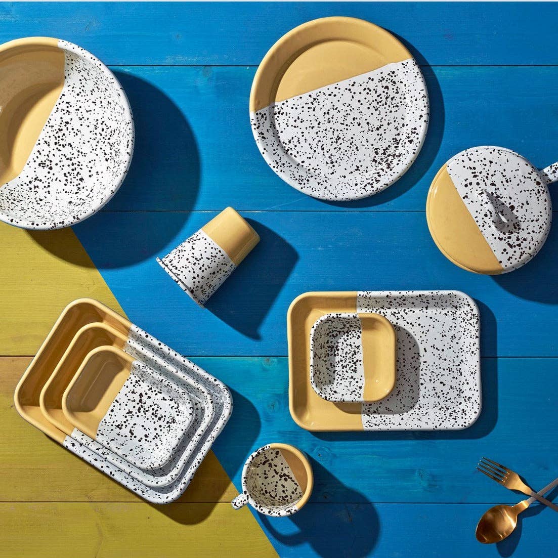 Darling Spring - Wholesale Dinner Plate - Enamel Rectangle Mezze Plate8