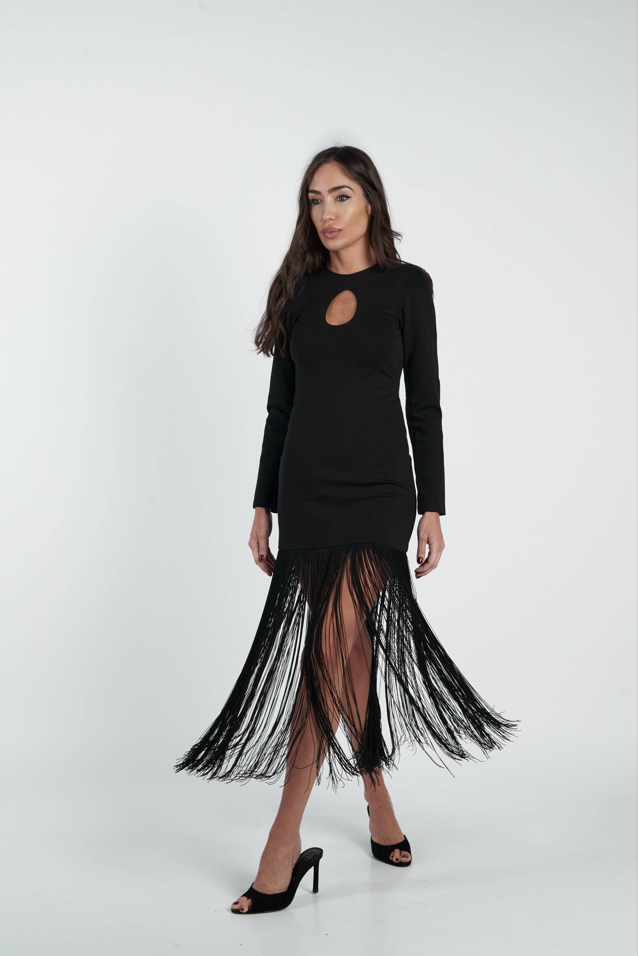 VISS Madrid - Wholesale Dress - Women's - Fringed long dress5