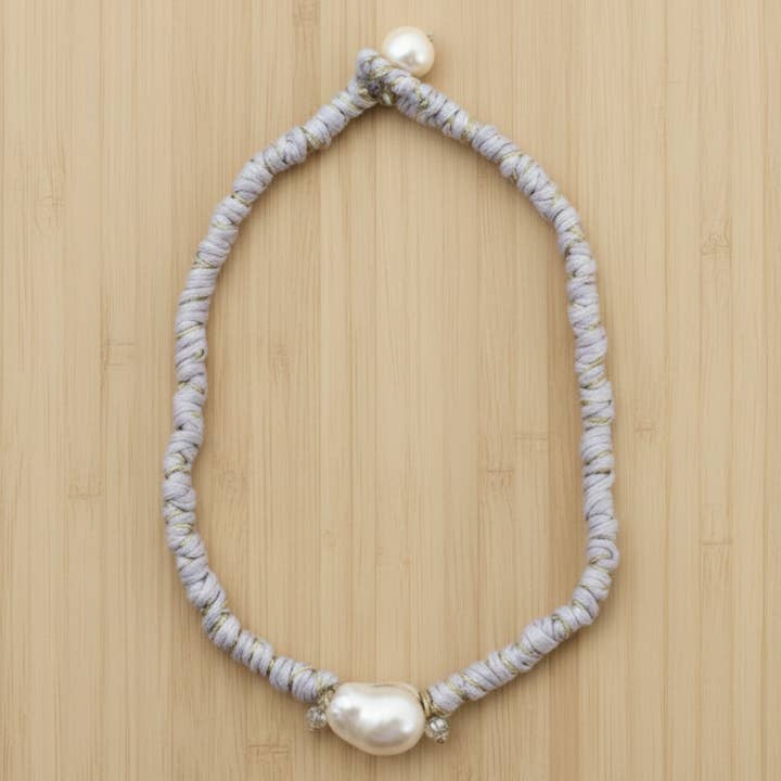 Küsten-Boho-Edison-Perlenkette | Silber | Süßwasser für den Großhandel von Bijoux Envie Statement Jewelry