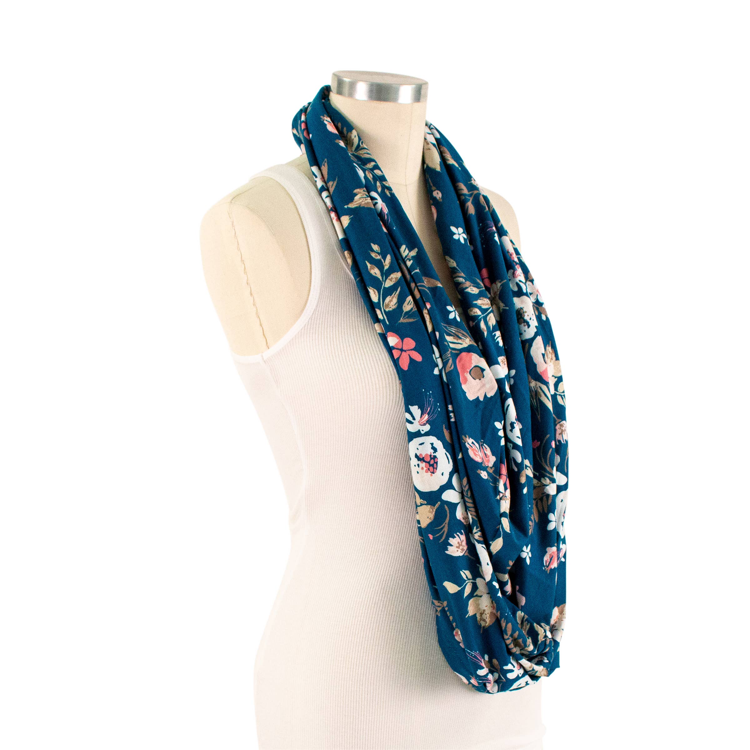 Bebe au Lait - Wholesale Nursing Cover - Maternity - Midnight Floral 5-in-1 Multi-Use Cover1