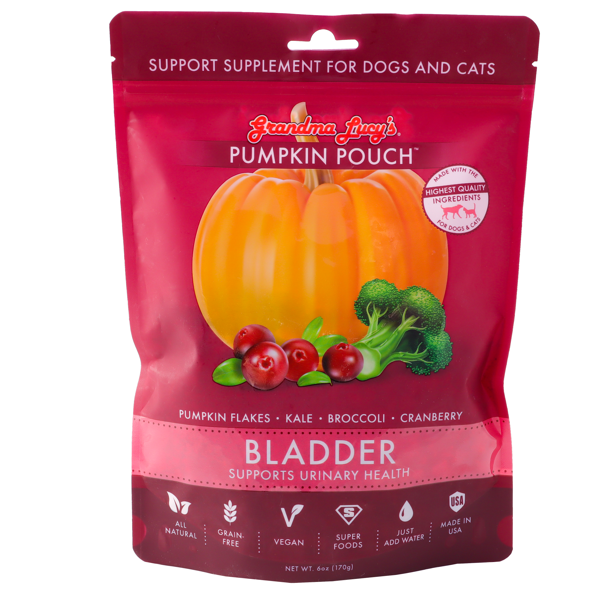 Grandma Lucy's - Wholesale Pet Supplement - Dog - Pumpkin Pouch Bladder - 6oz0