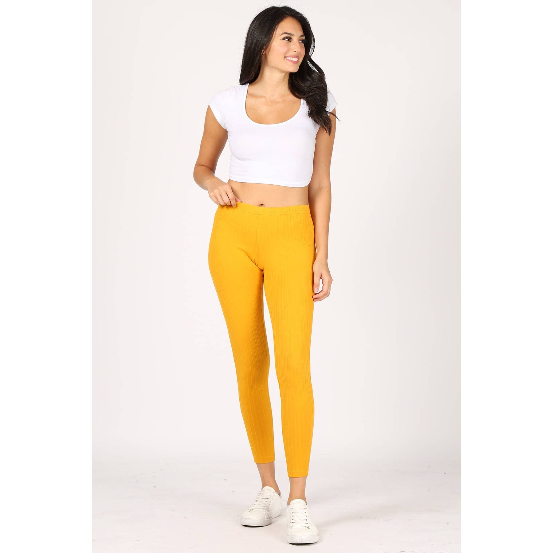 UP CLOTHING - Wholesale Athletic/Lounge Leggings - Women's - High-Waisted Ribbed Leggings2