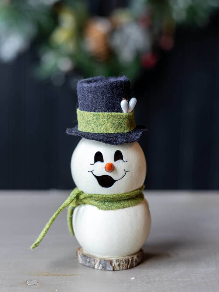 Meadowbrooke Snowman - Tiny for wholesale by Meadowbrooke Gourds